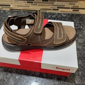 NIB Propet Men's Hudson Walking Sneakers Shoes Sandal  Brown  Size 10.5 M